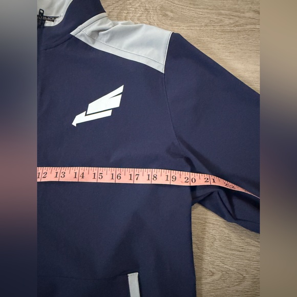 Under Armour Navy and Gray Quarter-Zip Shirt - Picture 8 of 10